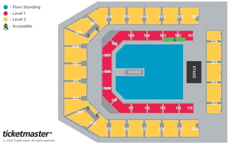 co op live seating plan